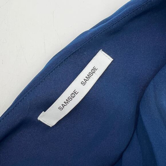 Samsoe Samsoe Annico Dress Pleated Maxi Blue - Picture 3 of 10